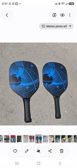 Pickleball paddles, $10 each