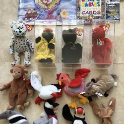 Ty Beanie Babies Collectors Dolls, Calendar, Collectors Cards