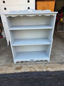 Refinished 3-Shelf Bookcase