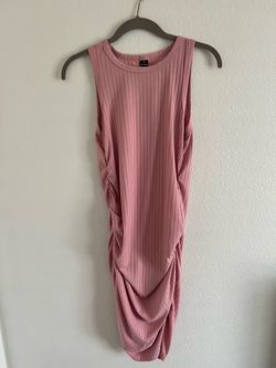 Ribbed Sleeveless Maternity Dress