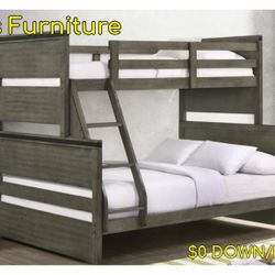 Brand New Twin Full Bunk Bed Take Home Today $39 Down 