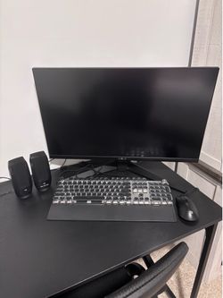 Gaming PC Setup + Desk + Monitor + Chair Bundle