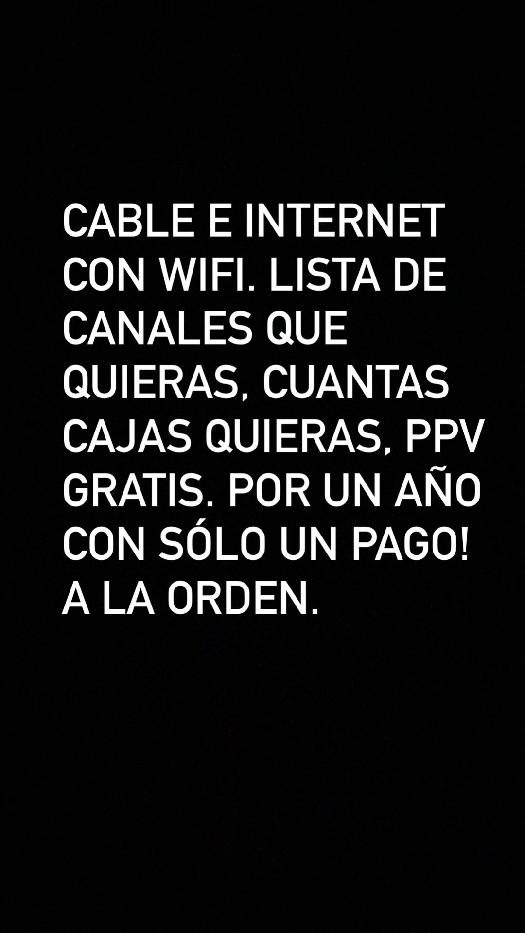 Cable e internet con wifi!