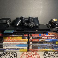 Playstation 2 Slim and Games