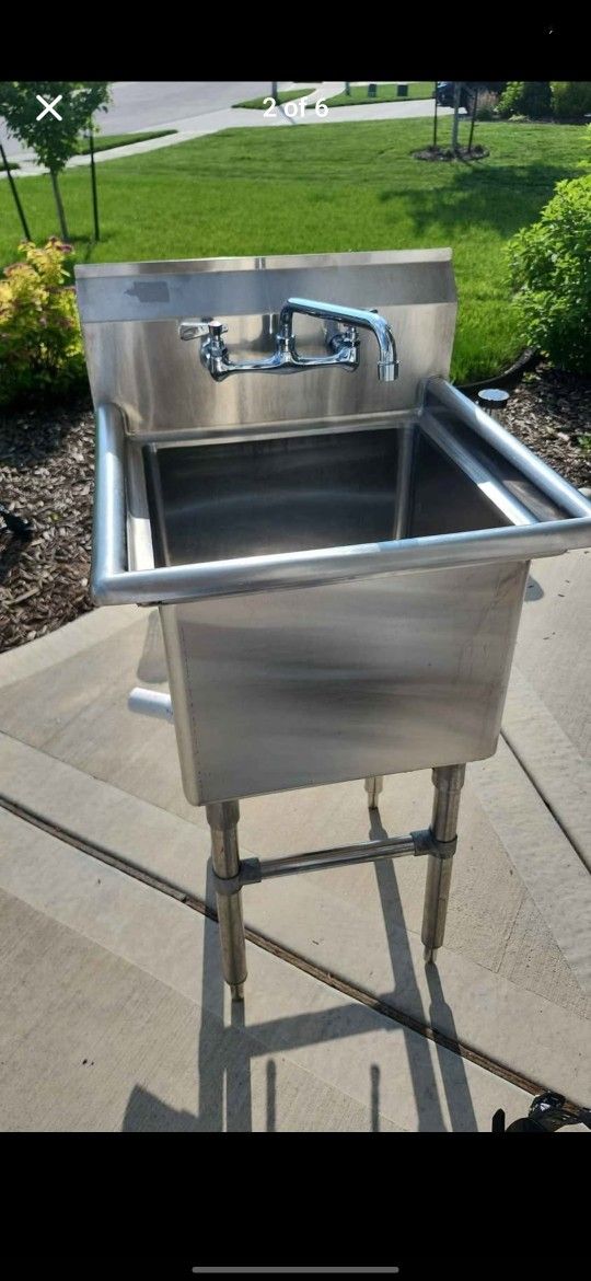 🚿 NSF Certified Stainless Steel Sink – Model 600S11818 – Commercial Grade
