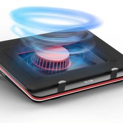 New GT500 Powerful Turbo-Fan (4200 RPM) Laptop Cooling Pad with Infinitely Variable Speed,Seal Foam for Rapid Cooling Gaming Laptop,Dust Filter 