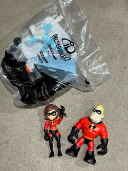 Disney Pixar The Incredibles lot of 3 Figure lot Frozone Mr Mrs imaginext