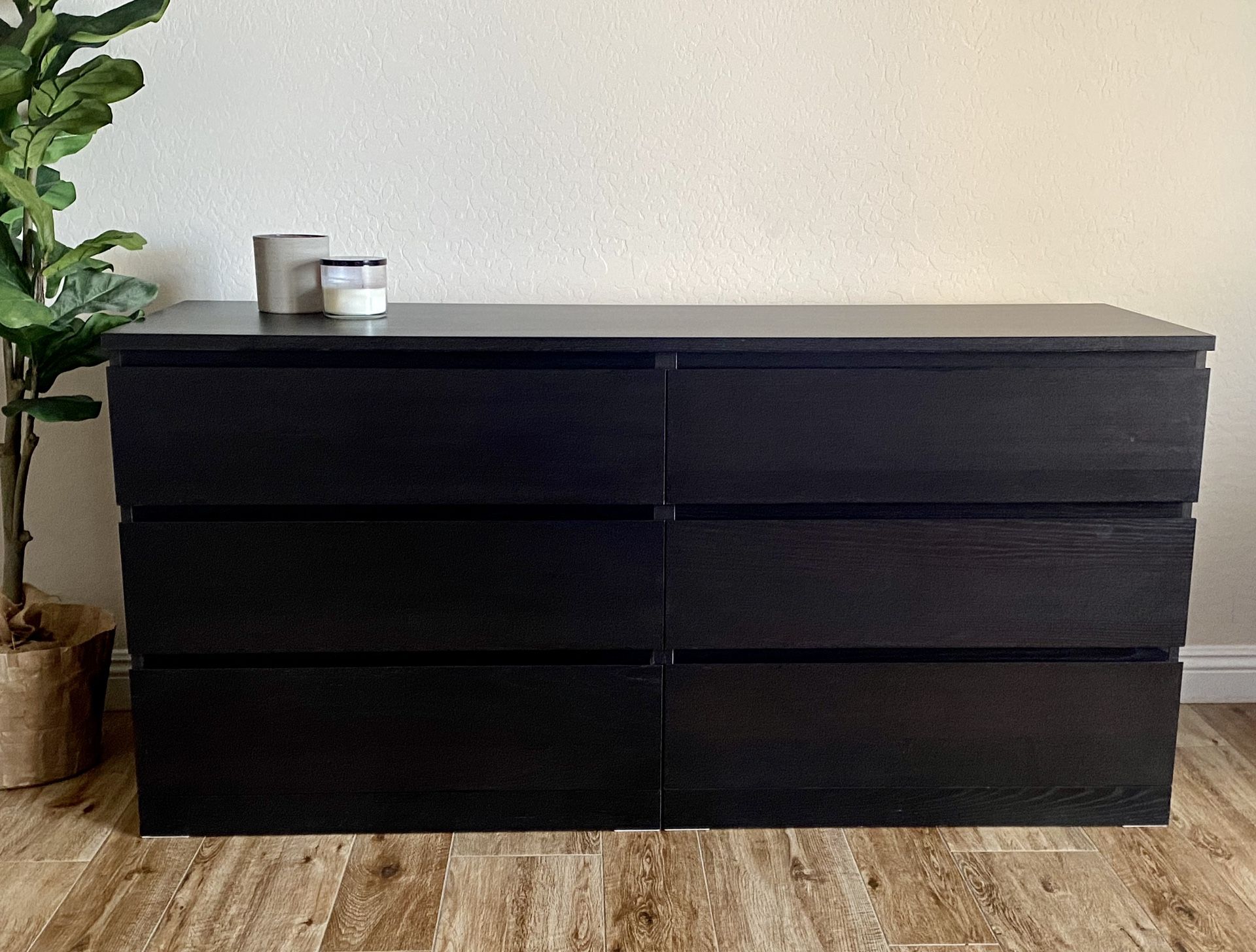 Ikea Malm 6 Drawer Dresser Black Brown | MSRP $299 | 215 & N Aliante Parkway