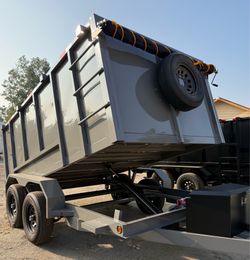 New 12ft Long Hydraulic Dump Trailers loaded with Accessories 👍🏻