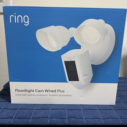 Brand New Ring Floodlight Cam Wired Plus – $100 (Must Go!)
