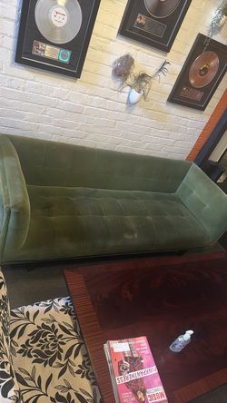 Green sofa