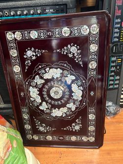 Mother of Pearl Inlay Lacquer Tray