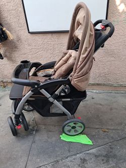 Baby Stroller with Canopy and Tray Eddie bower