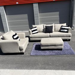 😍BEAUTIFUL QUALITY 3 PIECE SOFA SET⭐️FREE DELIVERY 🚚 