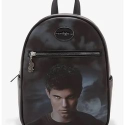 Twilight Team Jacob Mini Black Backpack Purse With Tags