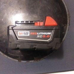 New 5 Amp Milwaukee 18 Volt Battery