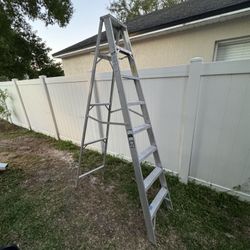 8 Foot Ladder Aluminum Light Weight Ladder