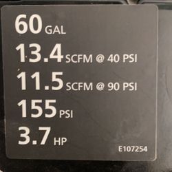 Husky 230VAC Air Compressor 