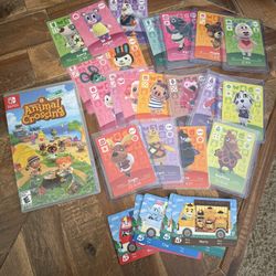  Nintendo Switch Game Animal Crossing New Horizons Plus Amiibo Animal Cards