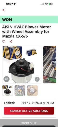 Blower Motor with Wheel Assembly for Mazda CX-5/6