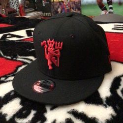 Manchester United Black Youth SnapBack Cap