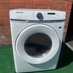 Samsung - 7.5 Cu. Ft. Stackable Gas Dryer with Sensor Dry - White Model: DVE45T600