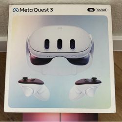 Brand NEW Factory Sealed Meta Quest 3 512GB VR Headset