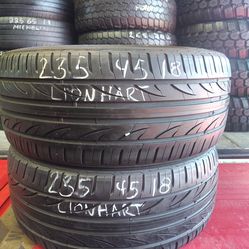 235/418 lionhart used for $140 mounted and balanced included
