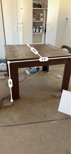 Refinished vintage wood game table
