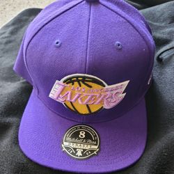 Mitchell & Ness Los Angeles Lakers 1987 NBA finals Fitted Hat Cap Size 8