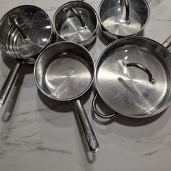 Wolfgang Puck Stainless Steel Pot Set