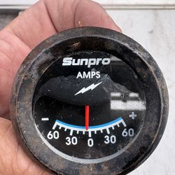 💥 SUNPRO 2-1/16” AMMETER GAUGE – 60-0-60 – $12
