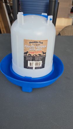 Double Tuf Poultry Waterer With Legs