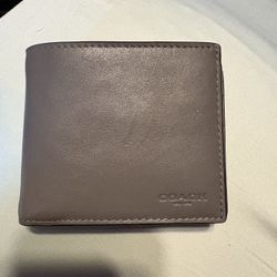 New Grey Coach Wallet
