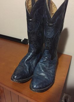Men's ostrich boots