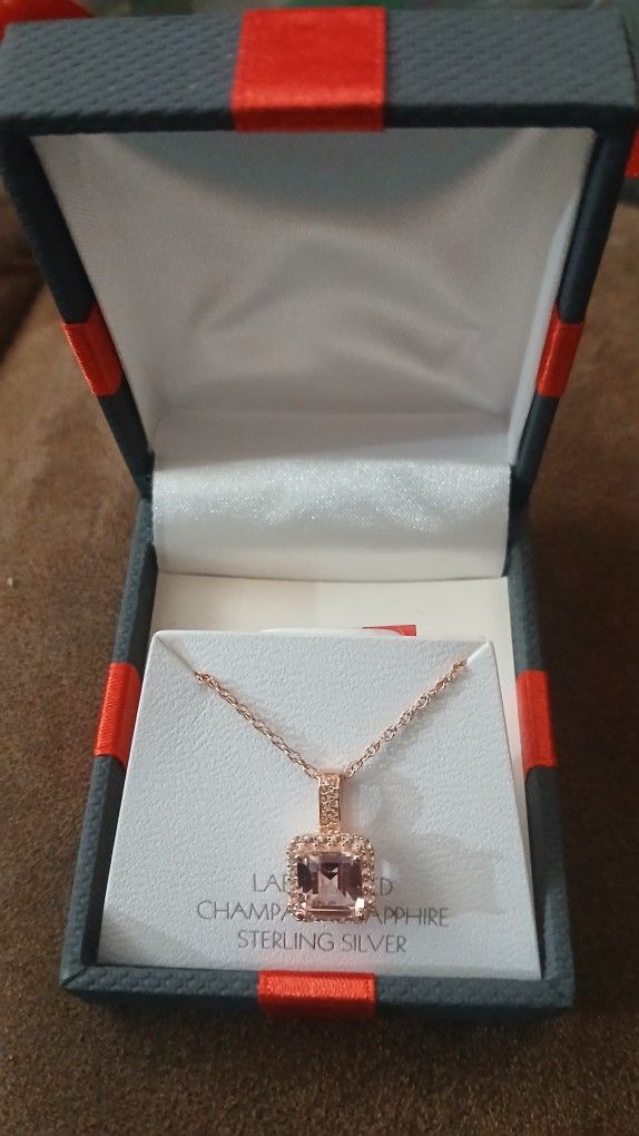 14KT Rose Gold Over Sterling Silver Necklace & Pendant