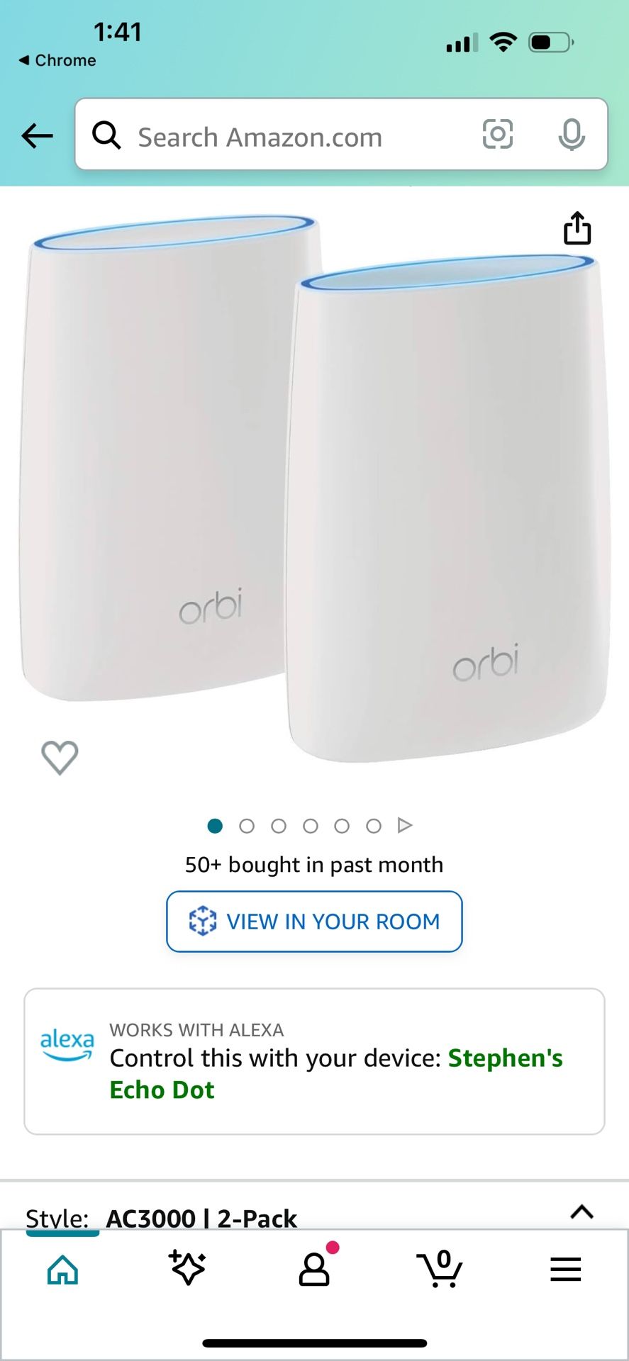 Netgear CM600 & Orbi RBK50 2 Pack PLUS Free Extender