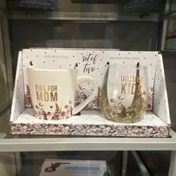 Mom Mug And Wine Glass