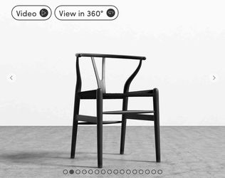Rove Concepts Wishbone Chair, Black x6