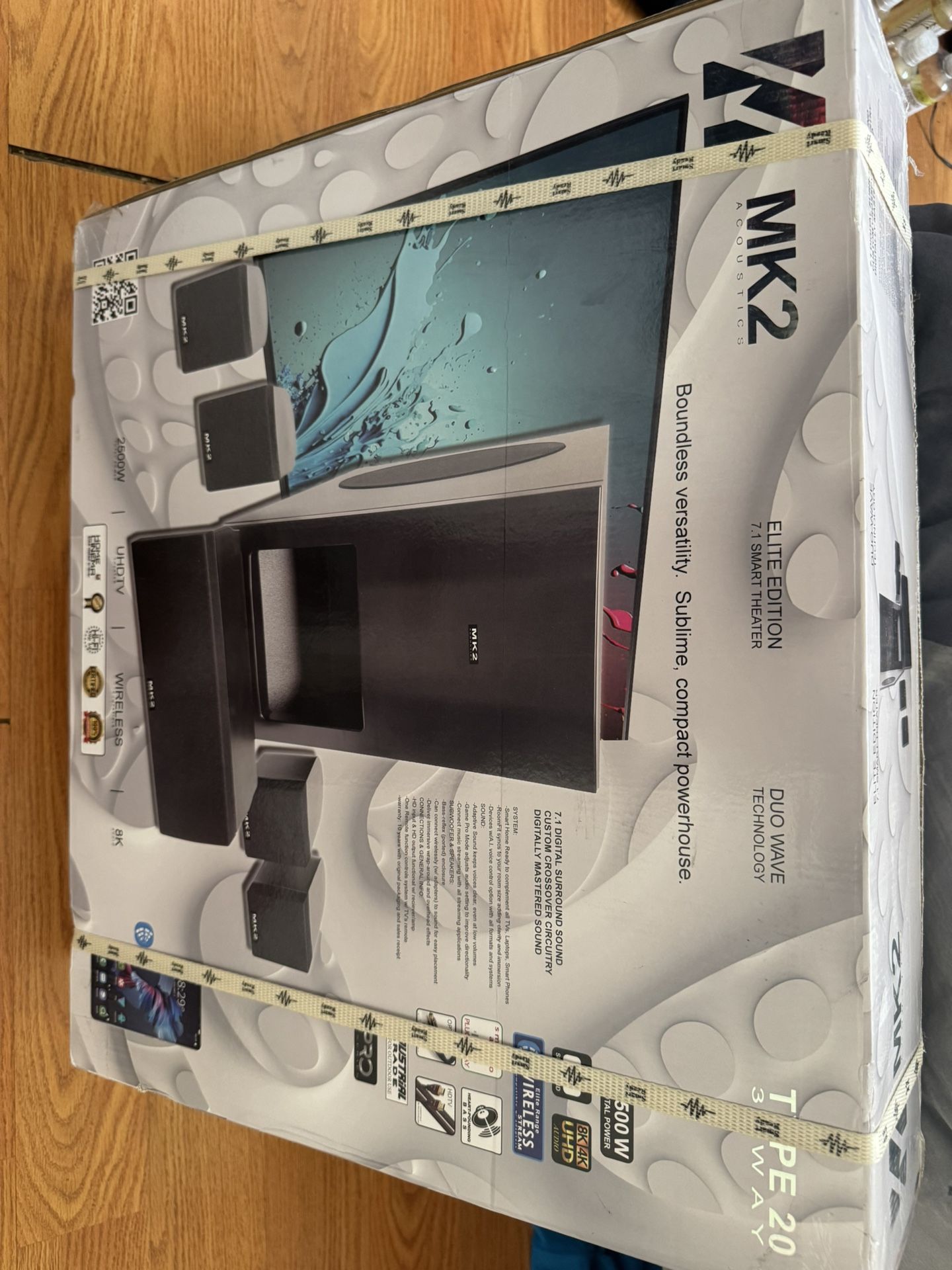 MK2 Acoustics Smart Home Theater Surround Sound UHD Elite Edition Type 20 3-WAY 2500 Watts