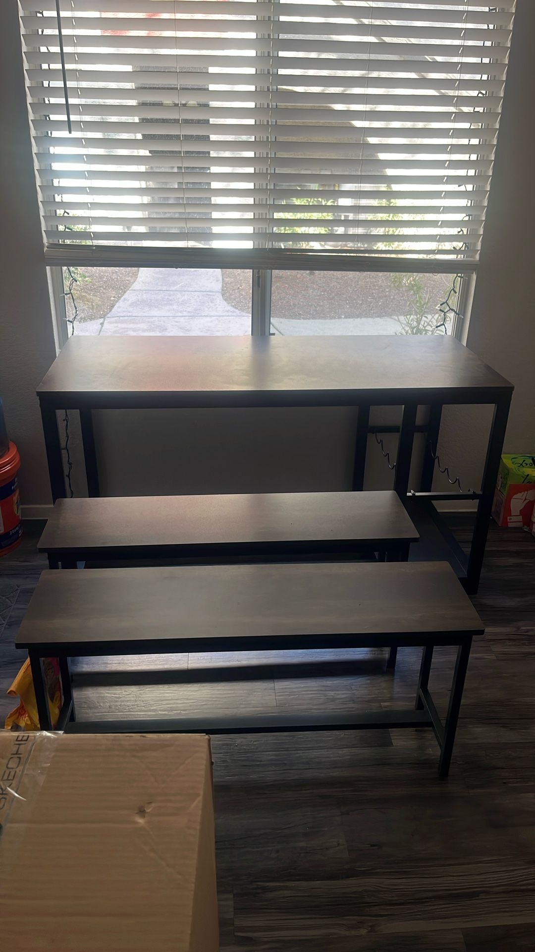 Kitchen Table with Wine Rack