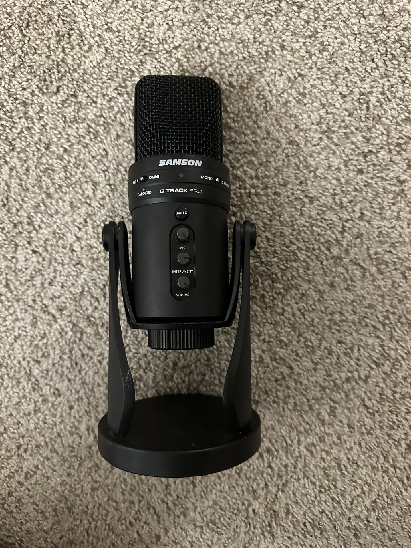 SAMSON G Track Pro USB Microphone with Audio Interface UNTESTED