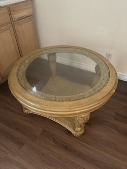 Circular Glass Coffee Table