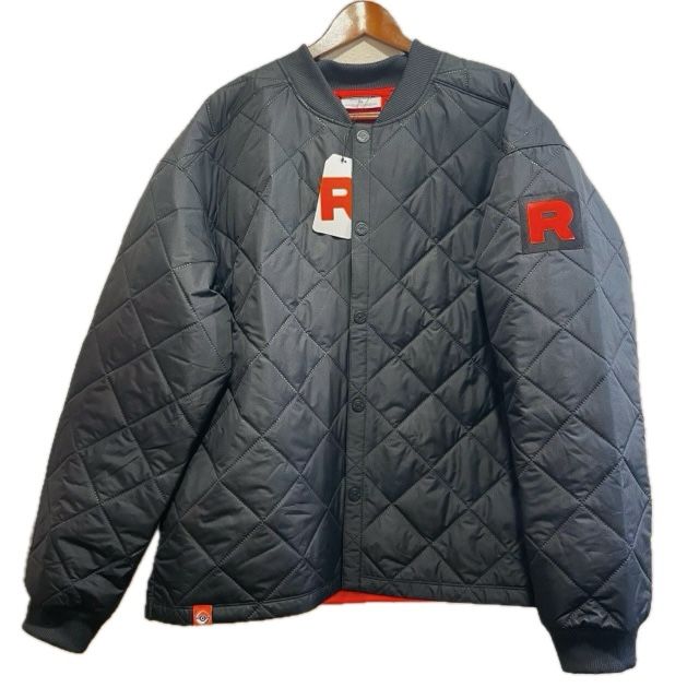 Team Rocket HQ Collection Black Quilted Jacket - Adult XL
