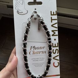 Case-Mate Phone Charm - Detachable Anti Theft Strap - Hands-Free iPhone Wrist Strap for Women - Phone Chain Wristlet - Fits Galaxy, Pixel and More - G
