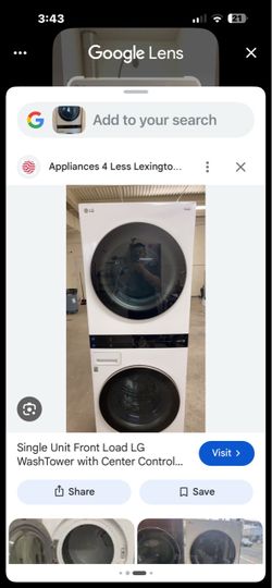 LG WashTower Front Load Washer Dryer Combo
