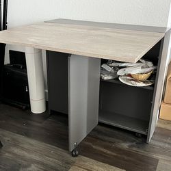 Folding Dining Table With Storage 