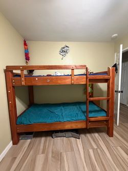 Wooden Twin Bunk Bed Frame