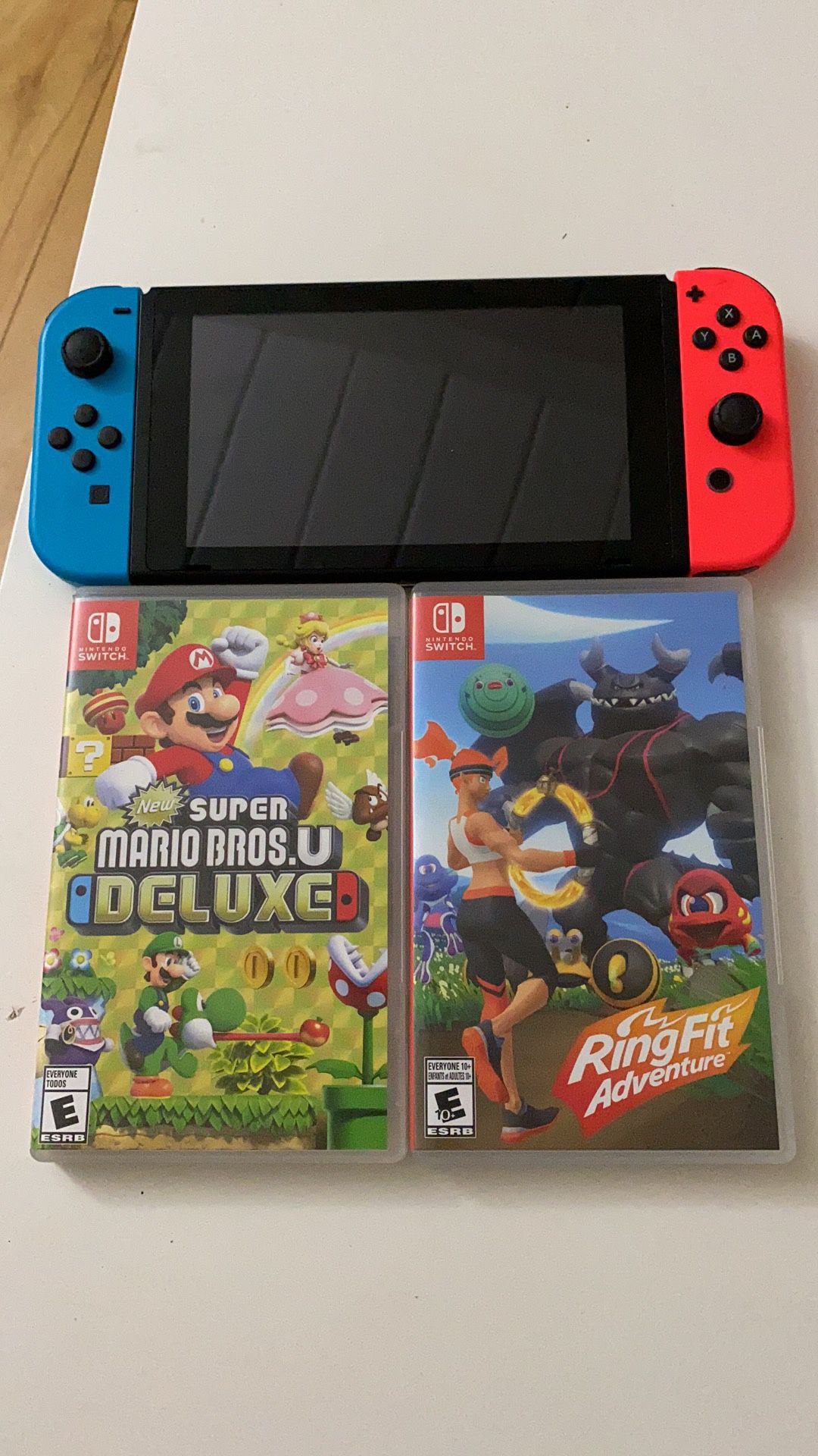 switch and 2 games