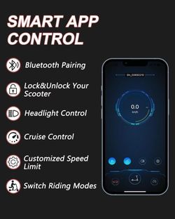 Electric Scooter for Adults 350W Motor Up to 19 MPH 21 Miles Range 8.5" Tires Ultralight Foldable E-Scooter 350lbs Load Smart App Control Commuting Sc